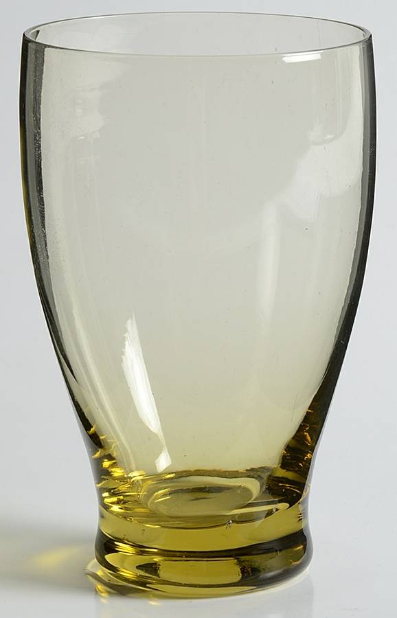 American Modern Chartreuse (Amber) 10 Oz Flat Tumbler by Morgantown-1