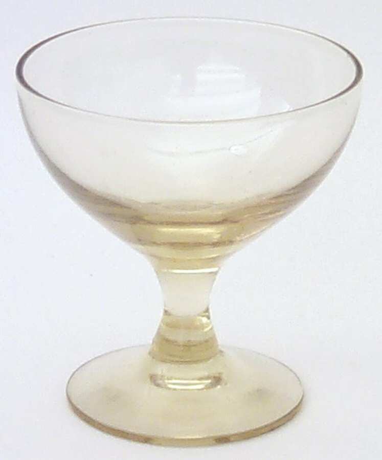 American Modern Chartreuse (Amber) Cordial Glass by Morgantown-1