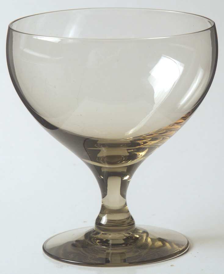 American Modern Granite Gray (Smoke) Wine Glass by Morgantown-1