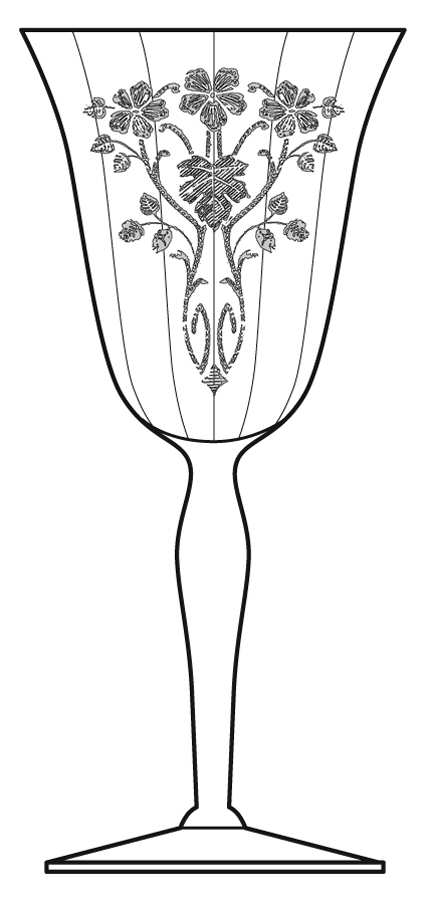 Baden Clear (Stem 7711) Water Goblet by Morgantown-1