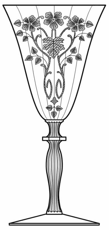Baden Clear (Stem 7690) Water Goblet by Morgantown-1