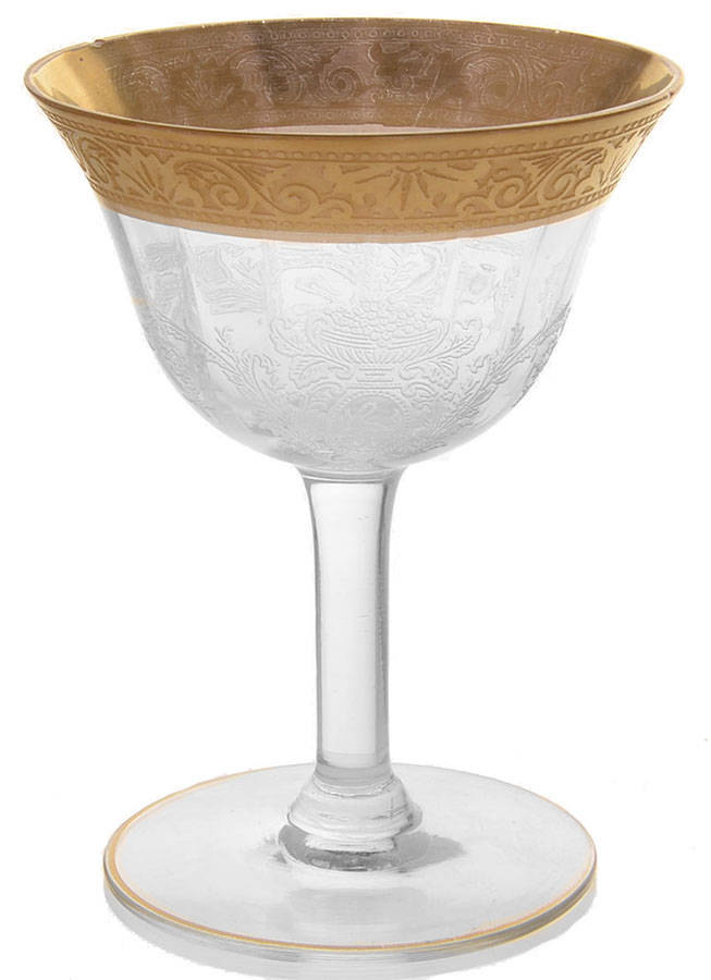 Biscayne Gold Encrusted (Stem 7586) Liquor Cocktail by Morgantown-1