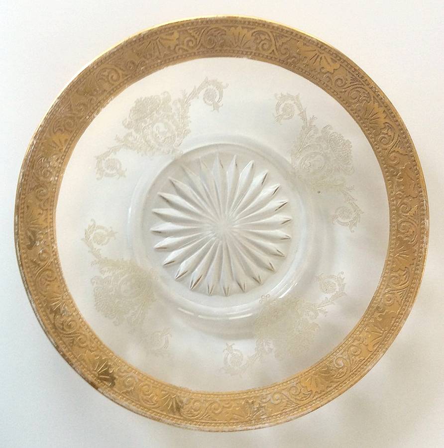 Biscayne Gold Encrusted (Stem 7586) Bread & Butter Plate by Morgantown-1