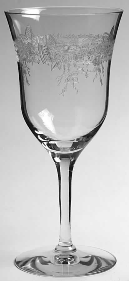 Bramble Rose (Non Optic) Water Goblet by Morgantown-1