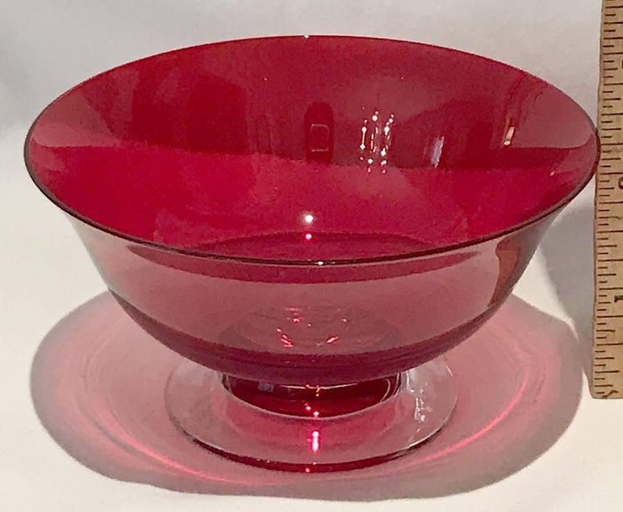 Brilliant Ruby Finger Bowl by Morgantown-1