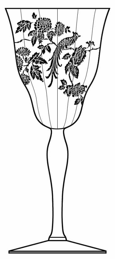 Cathay (Stem #7668) Water Goblet by Morgantown-1