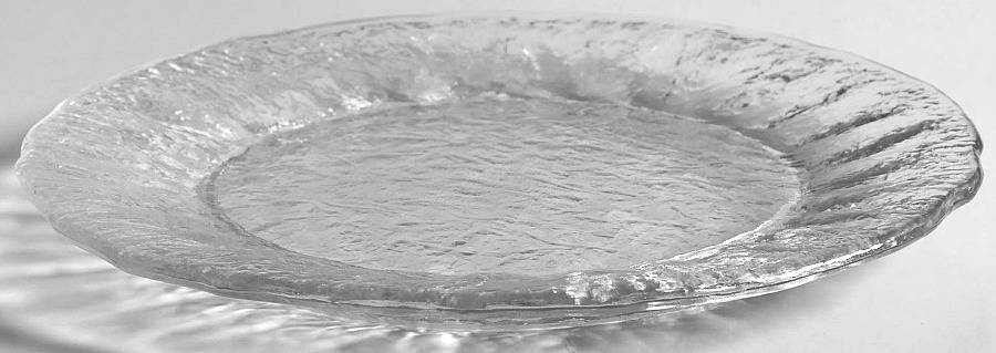 Crinkle Glass Clear 7" Salad Plate by Morgantown-1