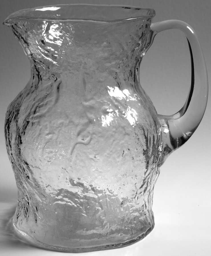 Crinkle Glass Clear 64 Oz Pitcher by Morgantown-1
