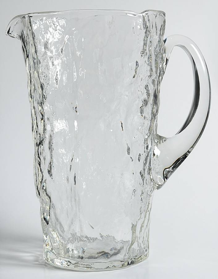 Crinkle Glass Clear 54 Oz Pitcher by Morgantown-1