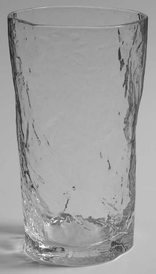 Crinkle Glass Clear 12 Oz Flat Tumbler by Morgantown-1