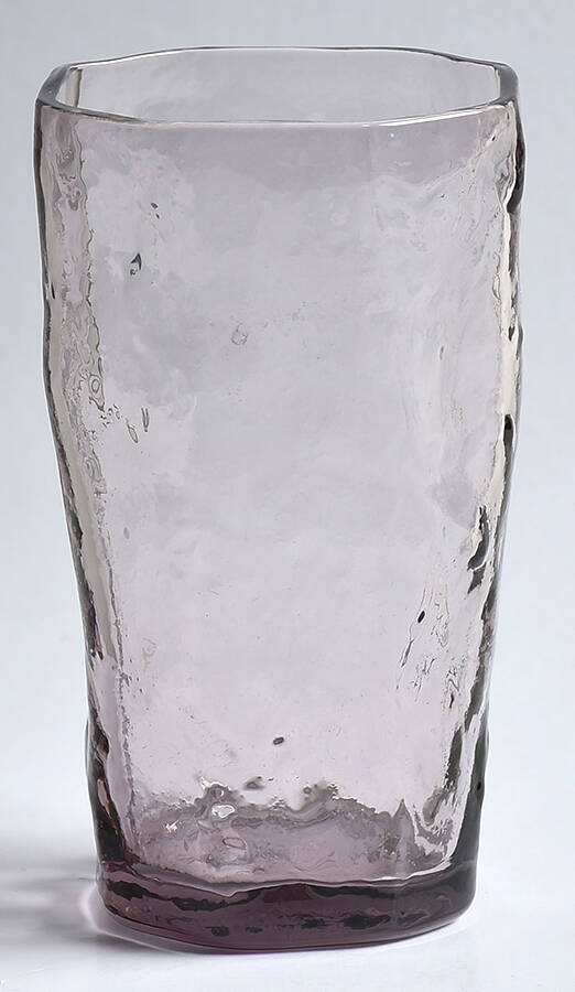 Crinkle Glass Amethyst Juice Glass by Morgantown-1