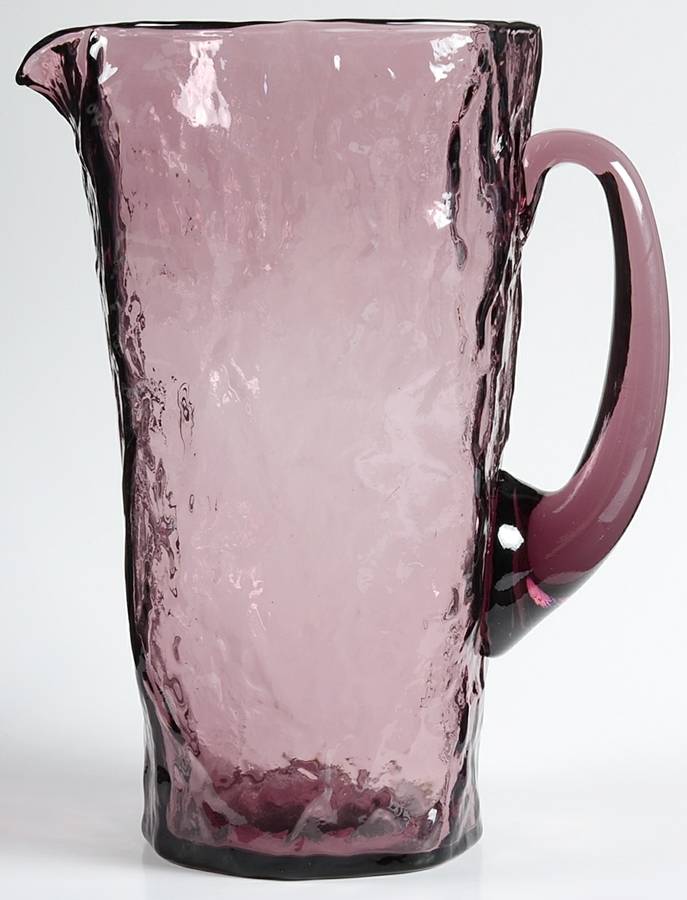 Crinkle Glass Amethyst 54 Oz Pitcher by Morgantown-1