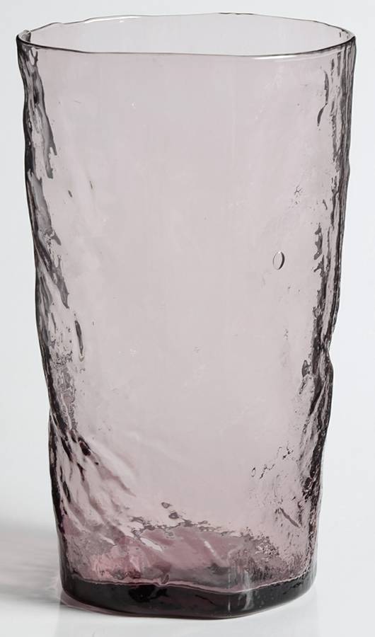 Crinkle Glass Amethyst 10 Oz Flat Tumbler by Morgantown-1