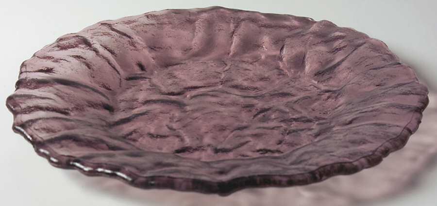 Crinkle Glass Amethyst Dinner Plate by Morgantown-1