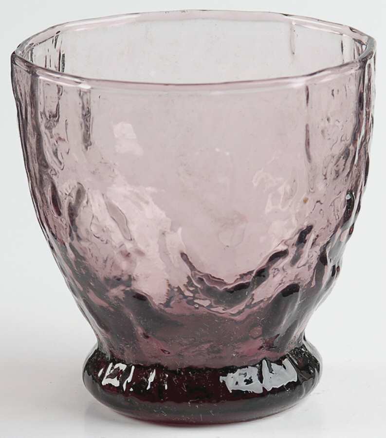 Crinkle Glass Amethyst Oyster or Fruit Cocktail by Morgantown-1