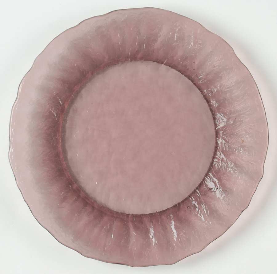 Crinkle Glass Amethyst 7" Salad Plate by Morgantown-1