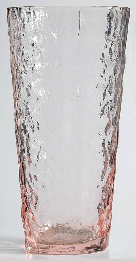 Crinkle Glass Pink Flat Iced Tea by Morgantown-1