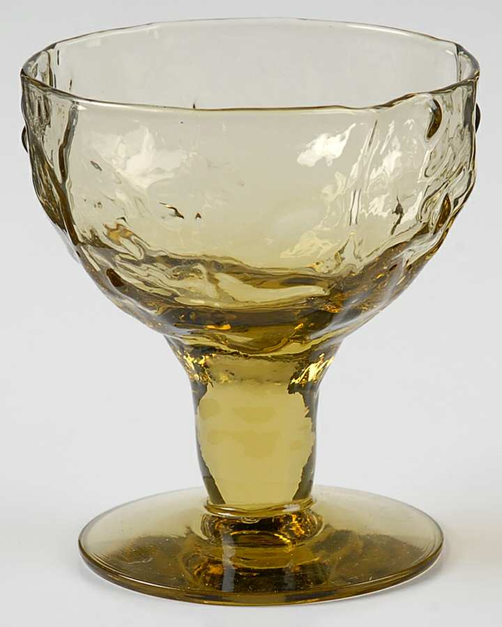 Crinkle Glass Topaz Liquor Cocktail by Morgantown-1