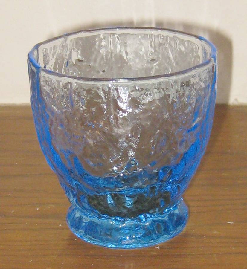 Crinkle Blue Oyster or Fruit Cocktail by Morgantown-1