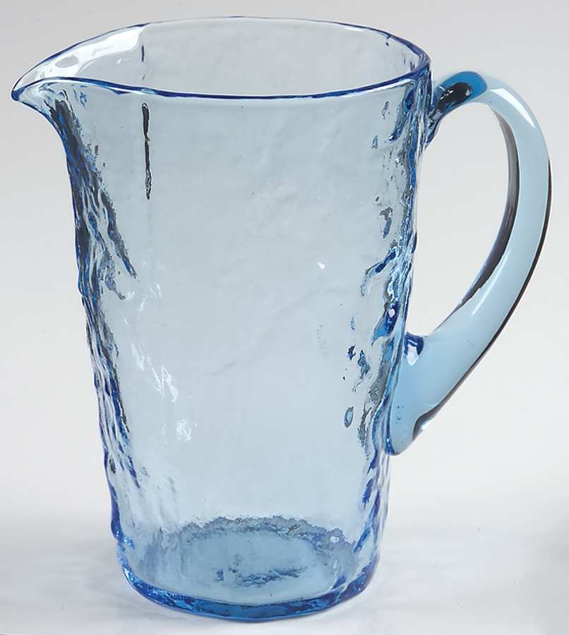 Crinkle Blue 28 Oz Pitcher by Morgantown-1