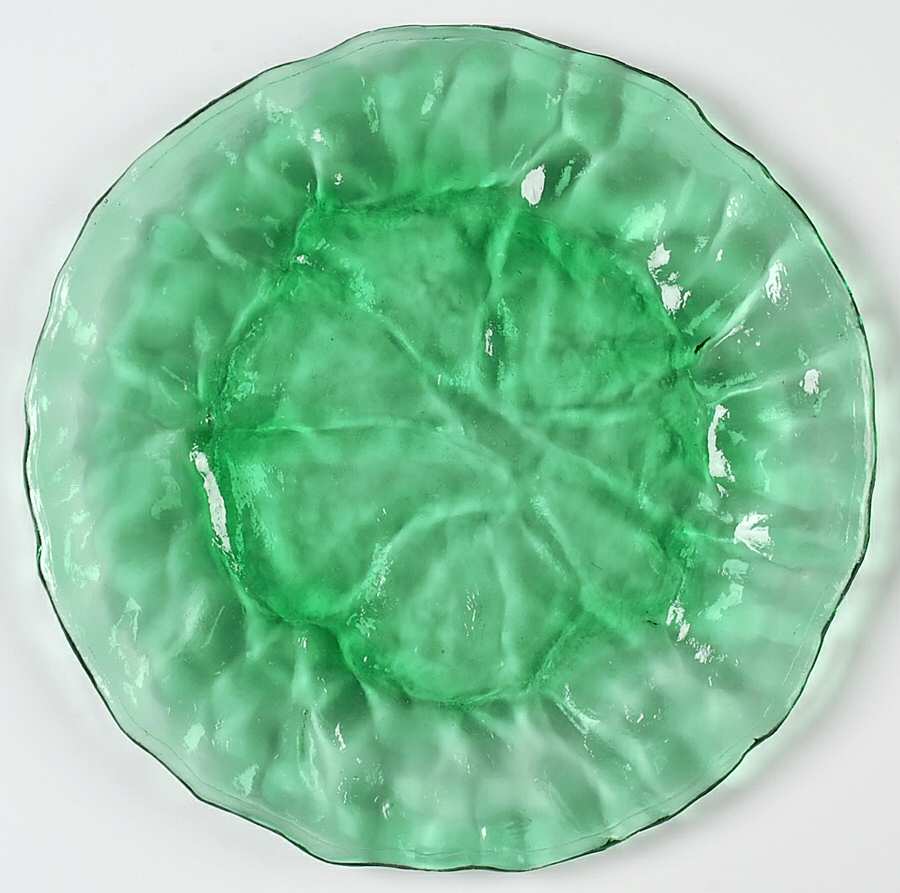 Crinkle Green 7" Salad Plate by Morgantown-1