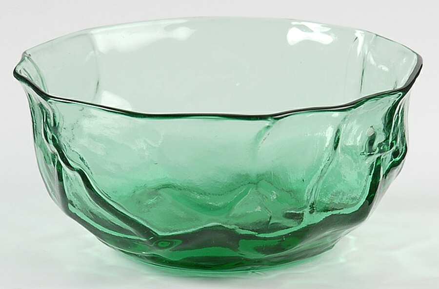 Crinkle Green Small Fruit Dessert Bowl by Morgantown-1