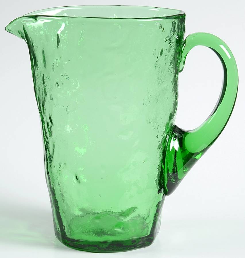 Crinkle Shamrock Green 28 Oz Pitcher by Morgantown-1