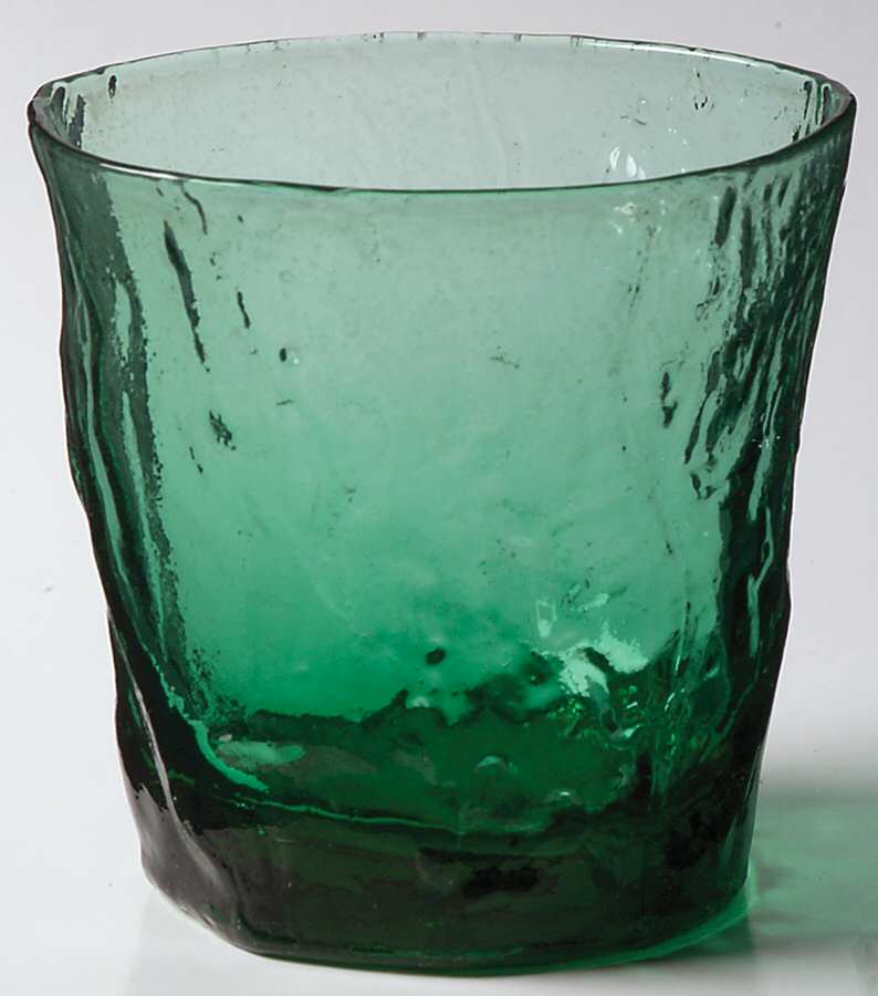Crinkle Shamrock Green Double Old Fashioned by Morgantown-1