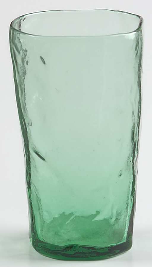 Crinkle Shamrock Green Flat Juice Glass by Morgantown-1