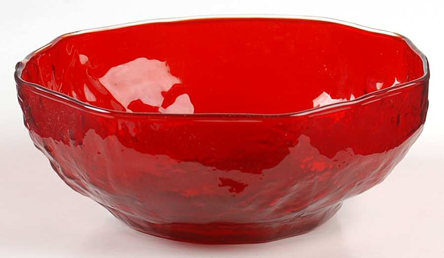 Crinkle Ruby Finger Bowl by Morgantown-1