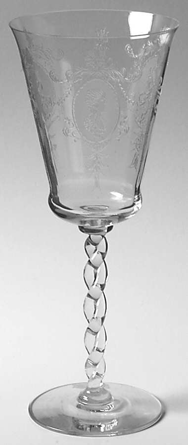 Elizabeth Clear Water Goblet by Morgantown-1