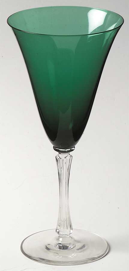 Empress Green Water Goblet by Morgantown-1