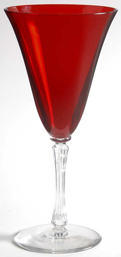 Empress Spanish Red Water Goblet by Morgantown-1