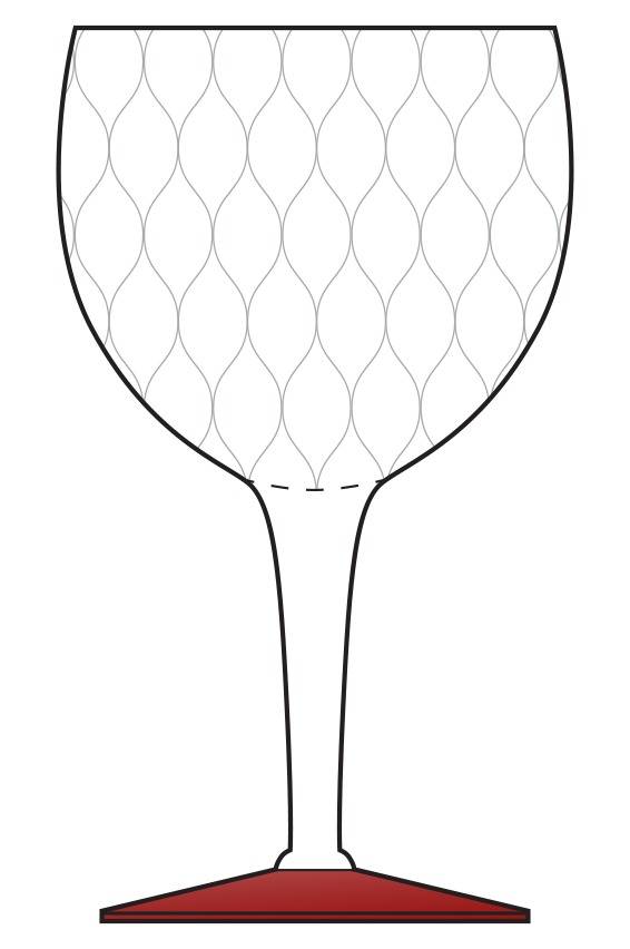 Fire & Ice (Red Foot, 6060) Water Goblet by Morgantown-1