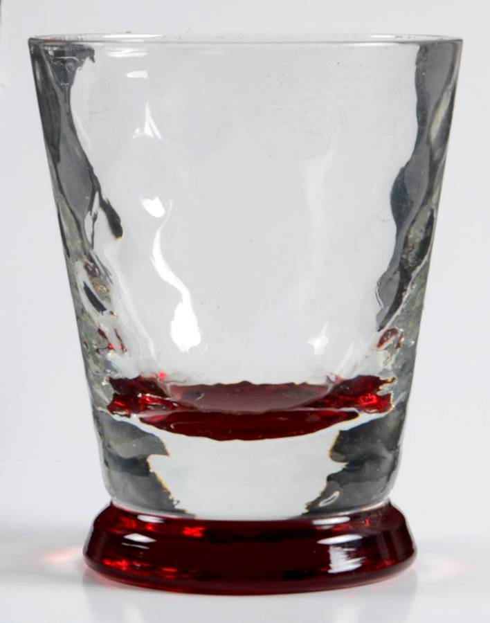 Fire & Ice (Red Foot, 6060) Flat Juice Glass by Morgantown-1