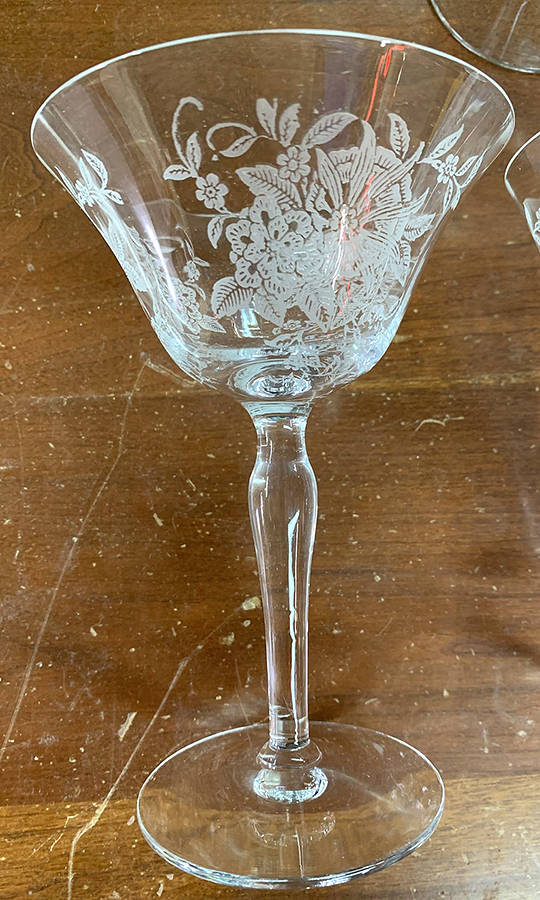Floret (7711) Champagne/Tall Sherbet by Morgantown-1