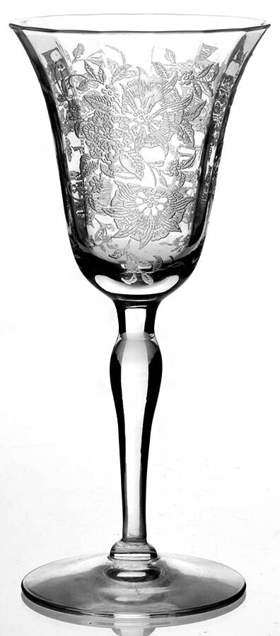 Floret (7711) Wine Glass by Morgantown-1