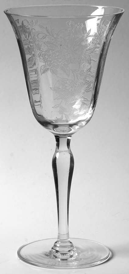 Floret (7711) Water Goblet by Morgantown-1
