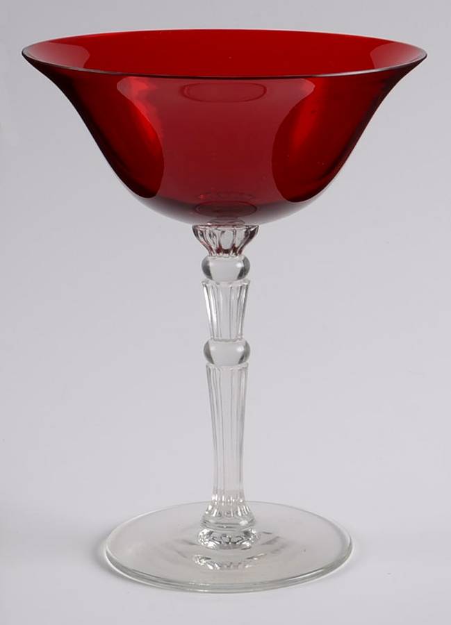 Georgian Ruby Bowl Champagne/Tall Sherbet by Morgantown-1