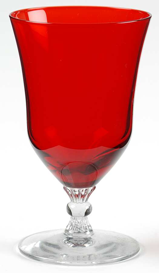 Georgian Ruby Bowl 4 Oz Footed Tumbler by Morgantown-1