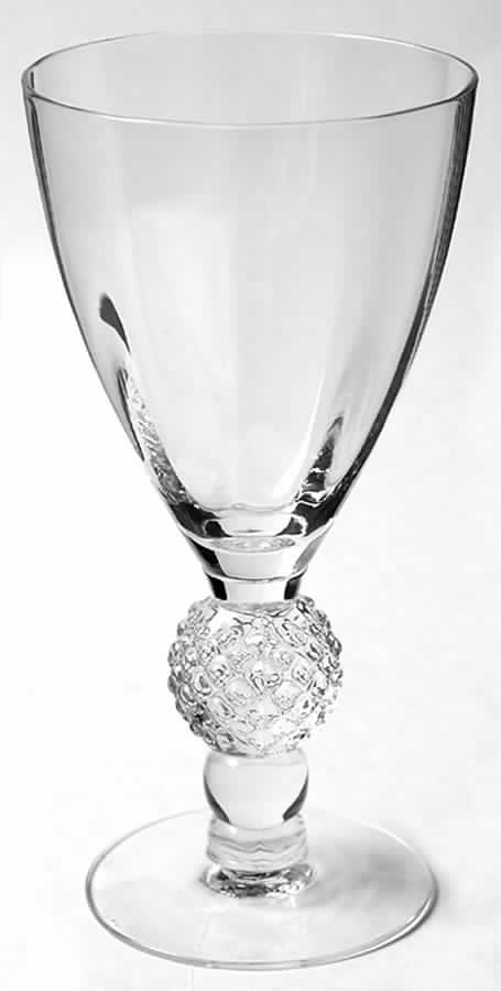 Golf Ball Clear Water Goblet by Morgantown-1