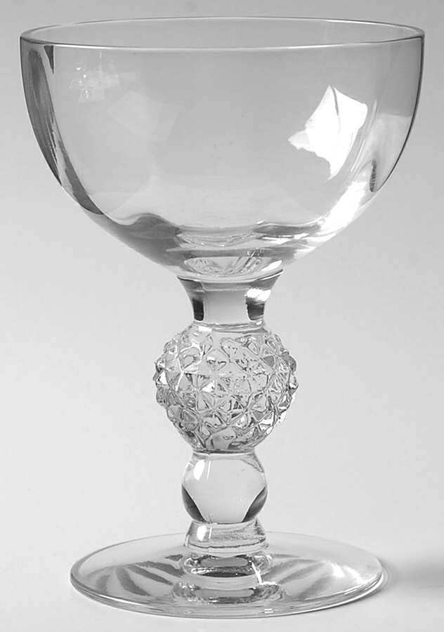 Golf Ball Clear Champagne/Tall Sherbet by Morgantown-1