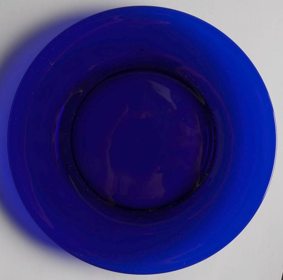 Golf Ball Cobalt Blue (Ritz Blue) 7" Salad Plate by Morgantown-1