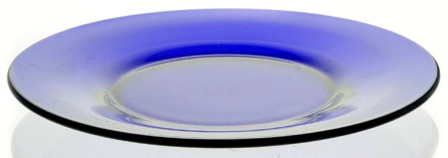 Golf Ball Cobalt Blue (Ritz Blue) Luncheon Plate by Morgantown-1