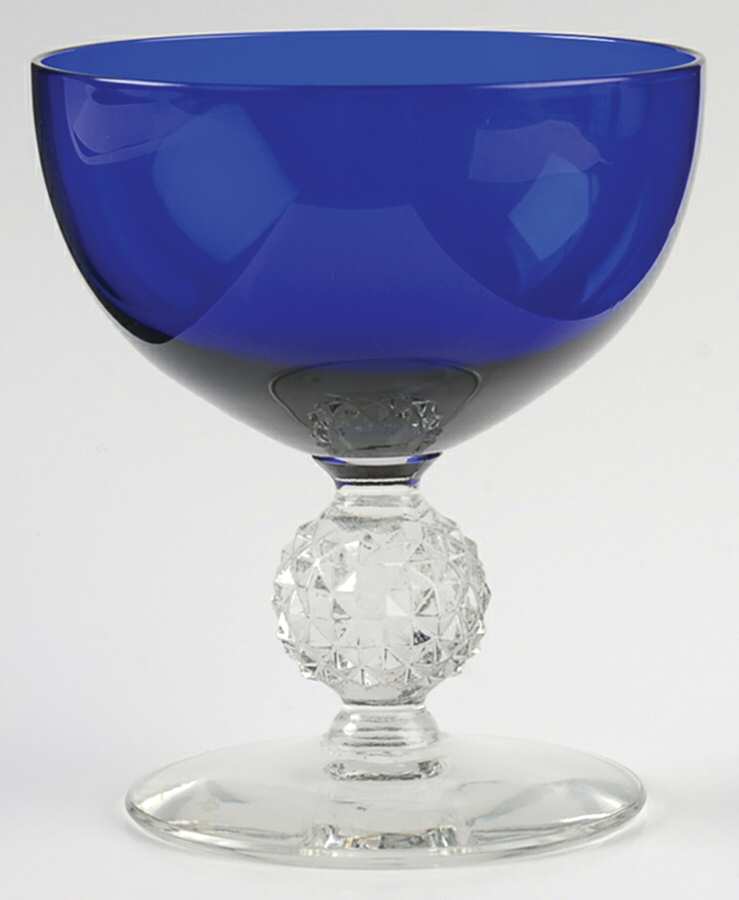 Golf Ball Cobalt Blue (Ritz Blue) Low Sherbet by Morgantown-1