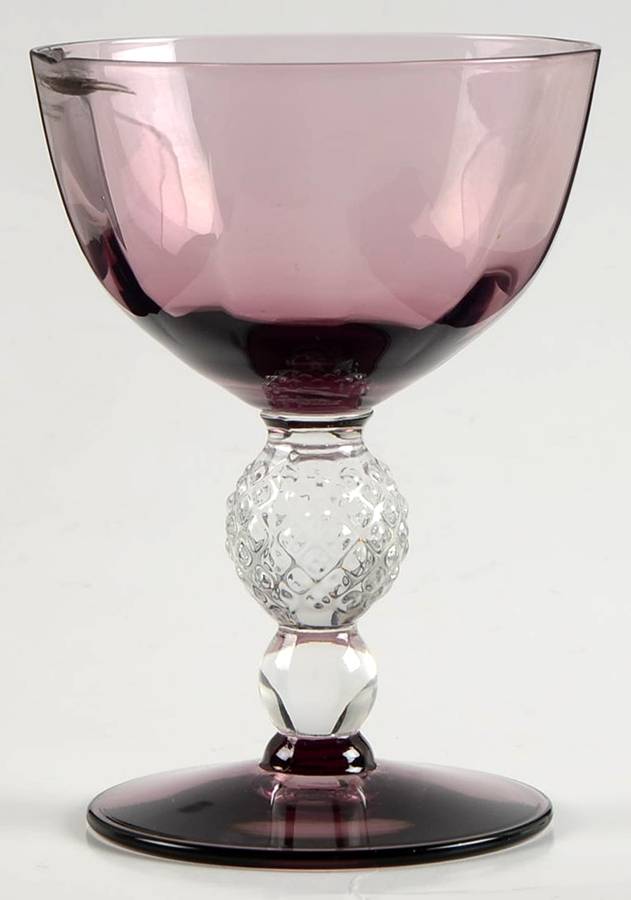 Golf Ball Amethyst (Bowl Foot) Optic Liquor Cocktail by Morgantown-1