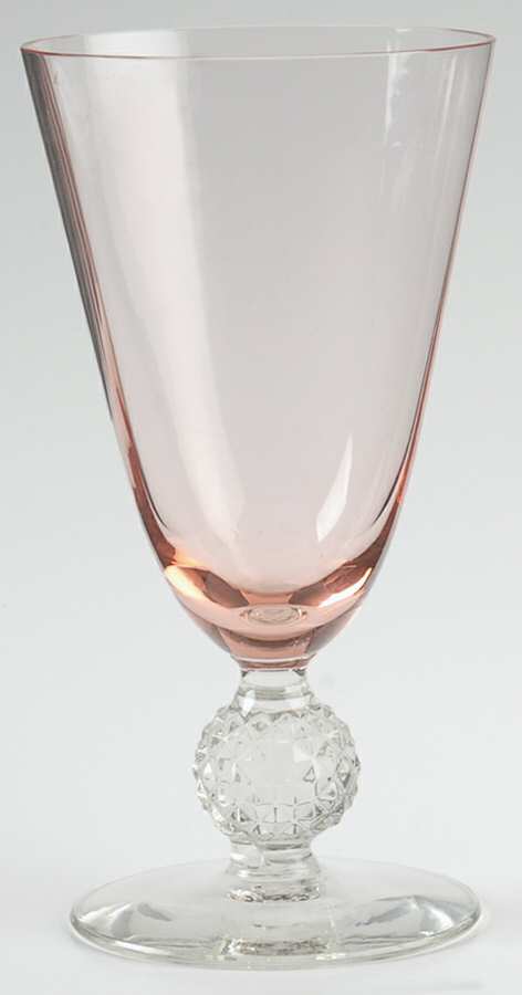 Golf Ball Peach Bowl and Foot (Optic) 9 Oz Footed Tumbler by Morgantown-1