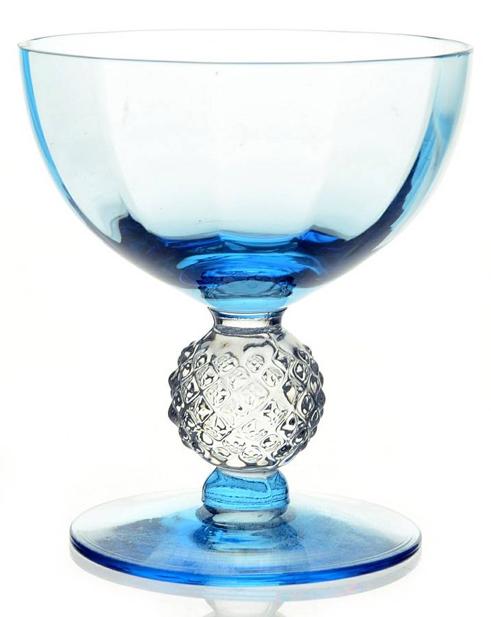 Golf Ball Copen Blue (Bowl Foot) Optic Low Sherbet by Morgantown-1