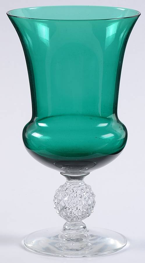 Golf Ball Stiegel Green 6" Urn Vase by Morgantown-1
