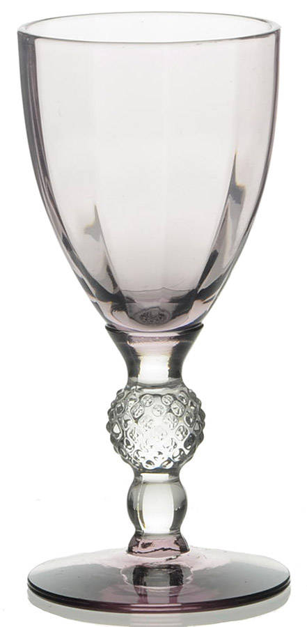 Golf Ball Light Amethyst Brandy/Cordial Glass by Morgantown-1